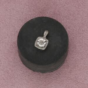 zales sterling silver diamond accent pendant
